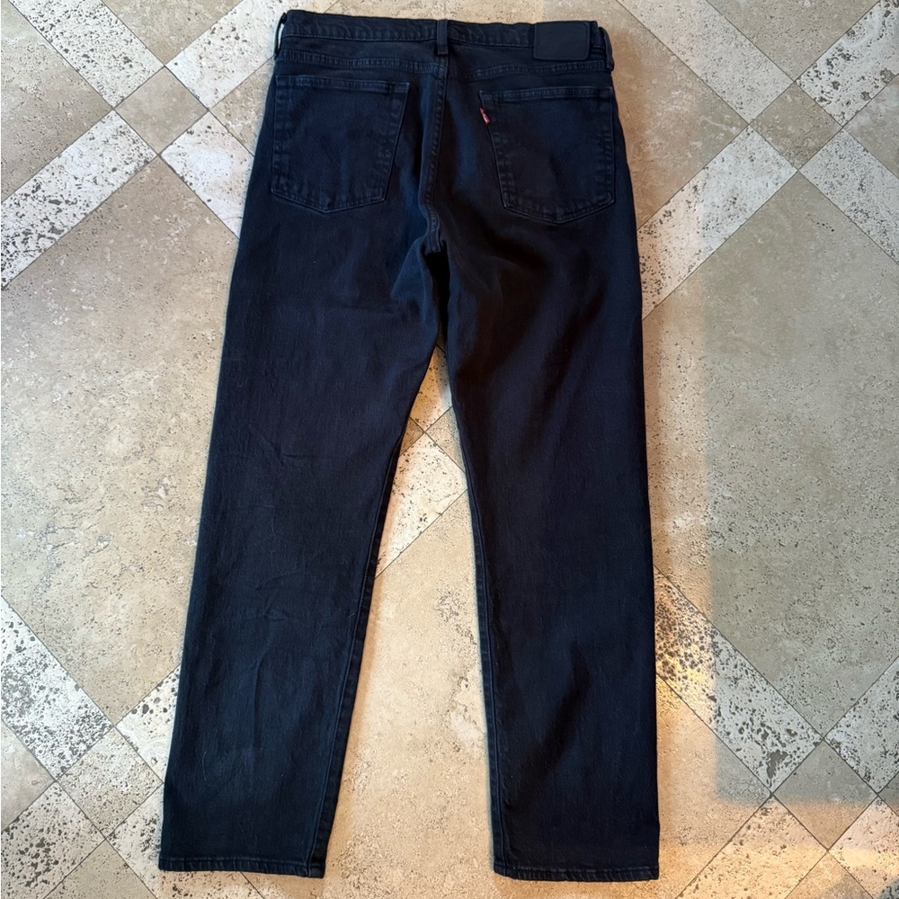 Levi's Women's Straight Leg Black Jeans - Picture 3 of 6